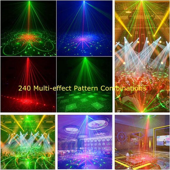 ⚡️ USB Powered LED Laser Party Light with remote control - Picture 17 of 17
